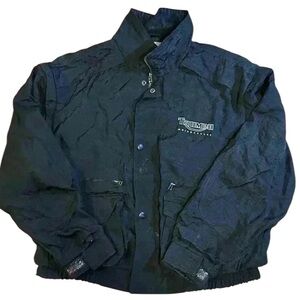 Men's Black Motorcycle The Triple Connection Jacket l SZ L l Biker Goth Grunge